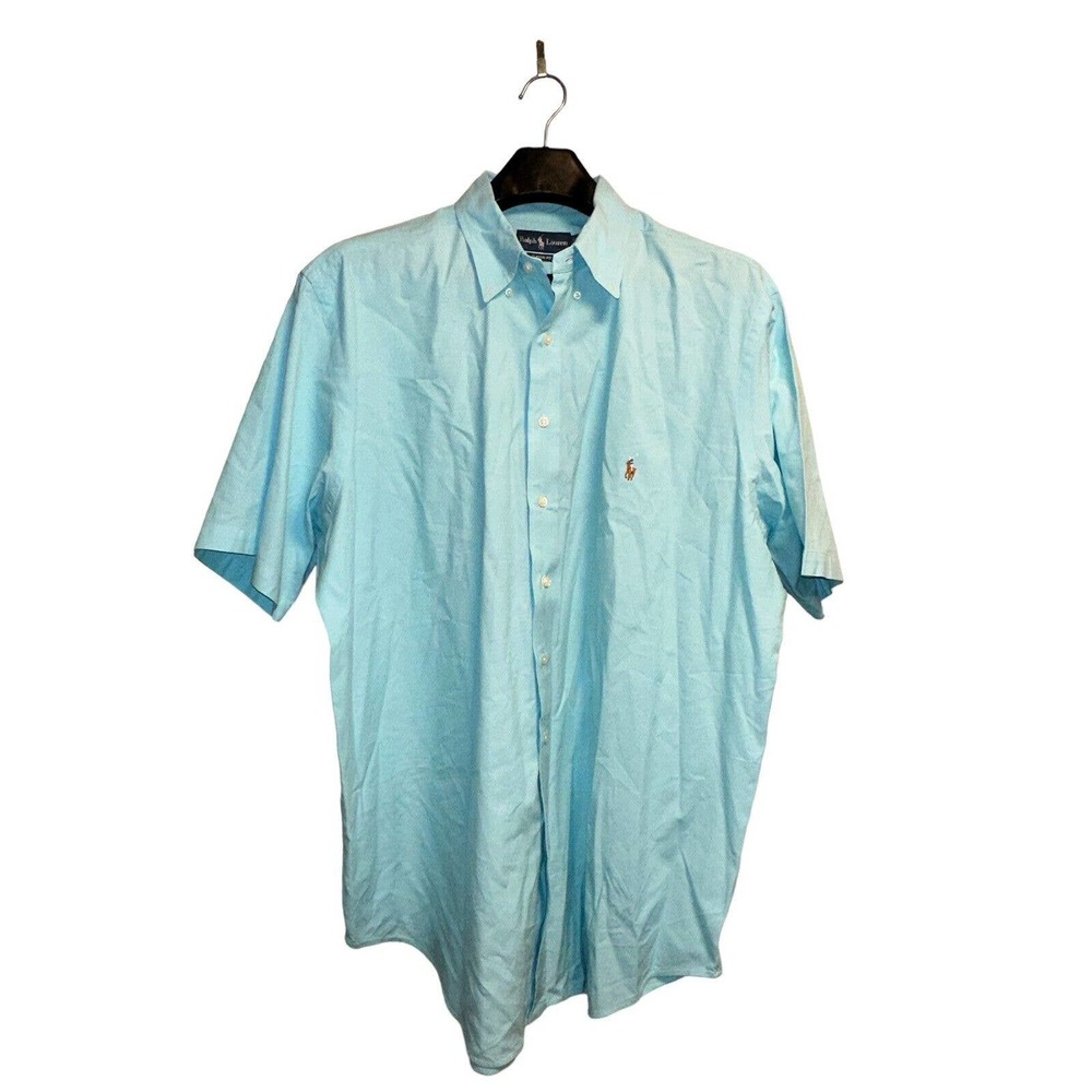 Polo Ralph Lauren Men's Size XXLT Classic Fit Short Sleeve Button Up Shirt